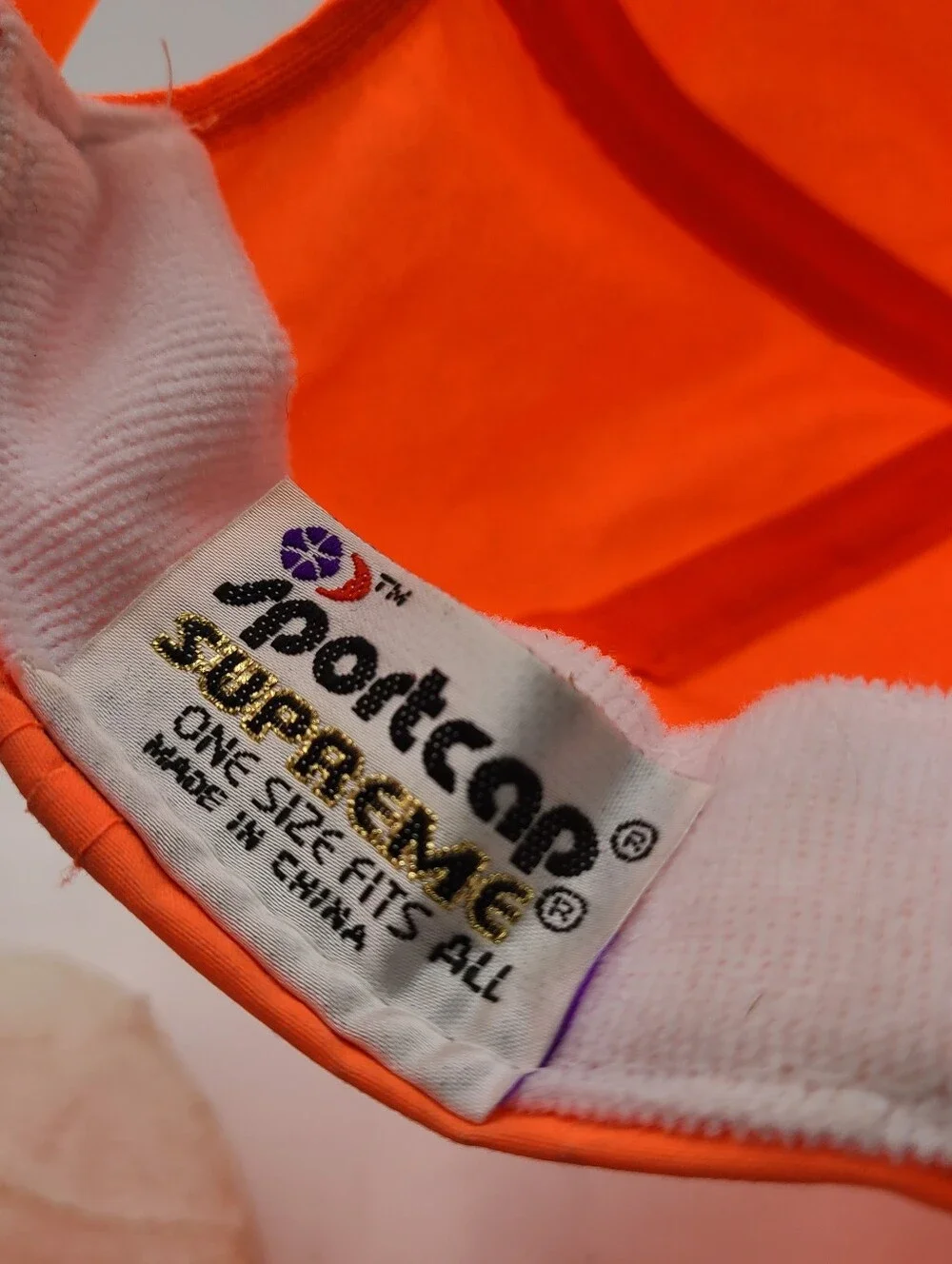 B55 Micron Technology, Inc. Slideback Trucker Cap Orange OS Rope Sportcap